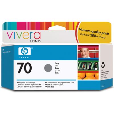 HP 70 (C9450A) - Gris - Cartouche d'encre