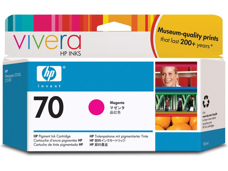 HP 70 (C9453A) Inktcartridge Magenta