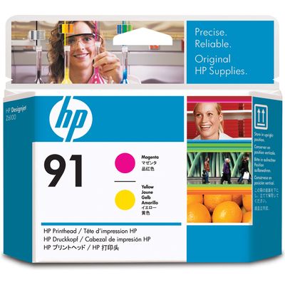 HP 91 (C9461A) - Magenta + jaune - Cartouche d'encre