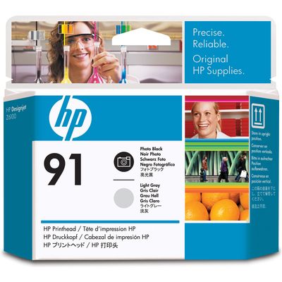 HP 91 (C9463A) - Noir photo + gris clair - Cartouche d'encre
