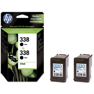 Cartouche d'encre HP 338 (CB331EE) Noir x2 - Multipack