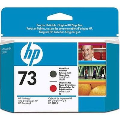 HP 73 (CD949A) - Noir mat + rouge - Cartouche d'encre