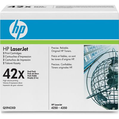 HP 42X (Q5942XD) Toner Noir Multipack 2-pack Haute capacité