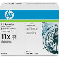 Toner HP 11XD (Q6511XD) Noir x2 - Multipack - Haute capacité