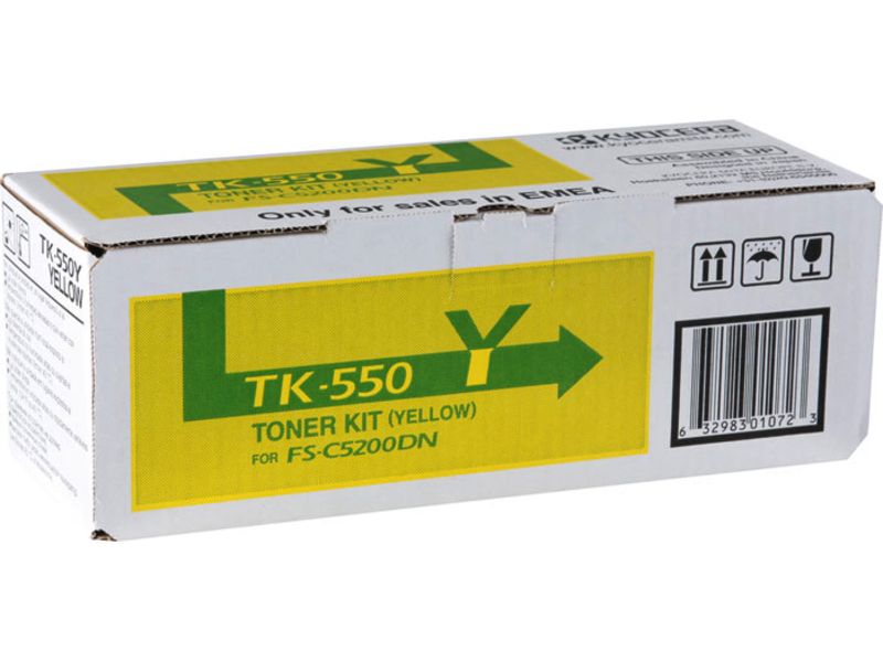 Kyocera TK 550Y - Jaune - originale - cartouche de toner - pour FS-C5200DN
