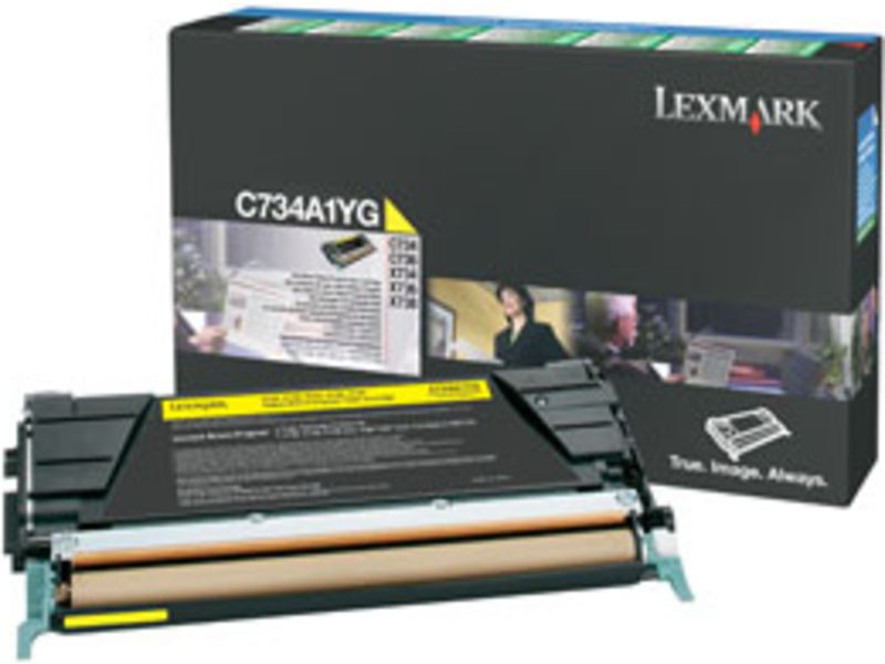 Lexmark - Jaune - original - cartouche de toner LCCP, LRP - pour Lexmark C734, C736, X734, X736, X738