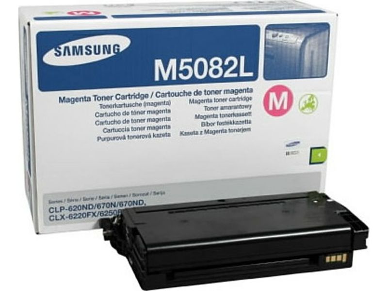 HP Inc. Samsung Original CLT-M5082L Toner magenta 4.000 Pages (CLT-M5082L/ELS) pour CLP-620ND, 670N/ND, CLX-6220FX, 6250FX