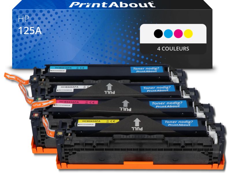 Toner compatible HP 125A (CB540A) - 4 couleurs - Multipack