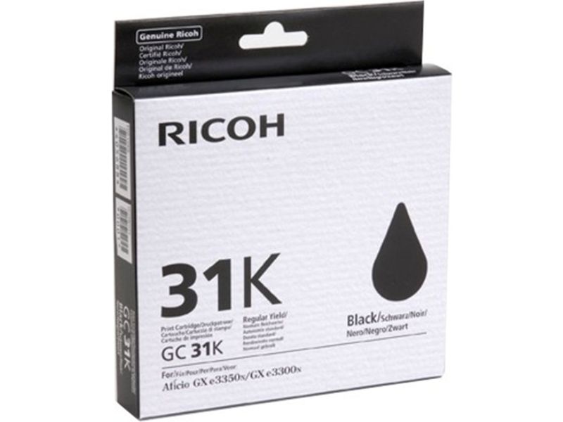 Ricoh GC-31K (405688) Inktcartridge Zwart