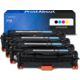 Toner compatible Canon 718  - 4 couleurs - Multipack