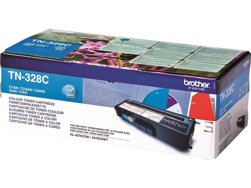 Brother TN-328C Toner Cyaan Extra hoge capaciteit