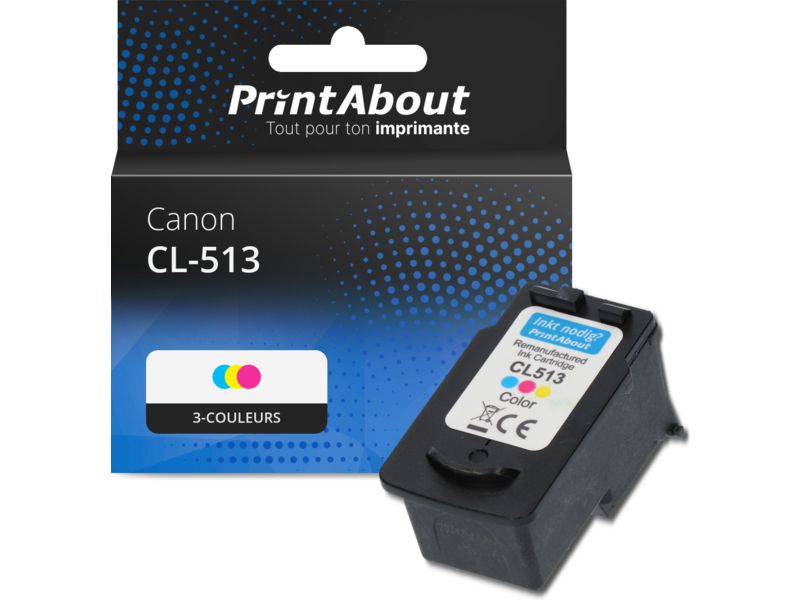 Cartouche compatible Canon CL-513 - 3-couleurs - Grande capacité