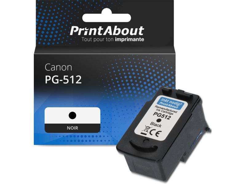 Cartouche compatible Canon PG-512 - Noir - Grande capacité