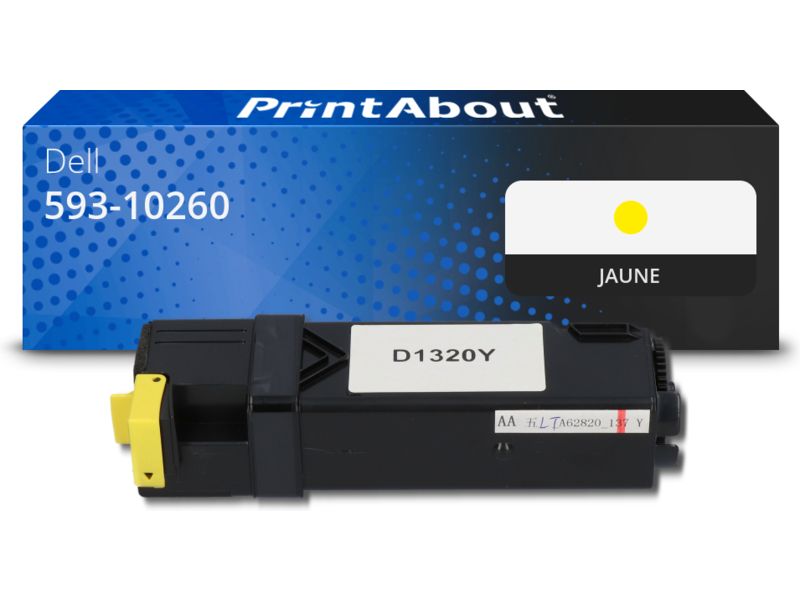 Toner compatible Dell 593-10260 (PN124) - Jaune
