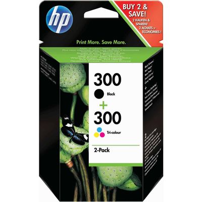 HP 300 (CN637EE) - Noir + 3 couleurs - Cartouche d'encre - Multipack