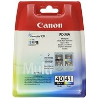 Canon PG-40 / CL-41 - Noir + 3 couleurs - Cartouche d'encre - Multipack