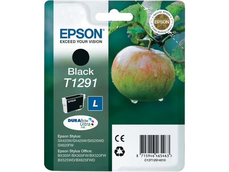 Epson T1291 (C13T12914012) Inktcartridge Zwart