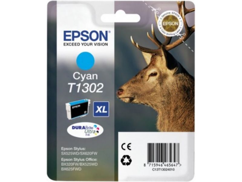 Epson T1302 (C13T130240) Cartouche d'encre Cyan