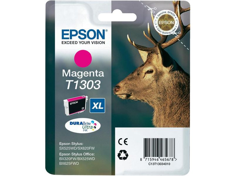 Epson T1303 (C13T130340) Cartouche d'encre Magenta