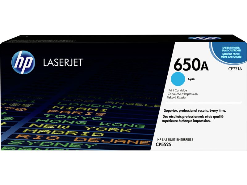 HP 650A (CE271A) Toner Cyaan
