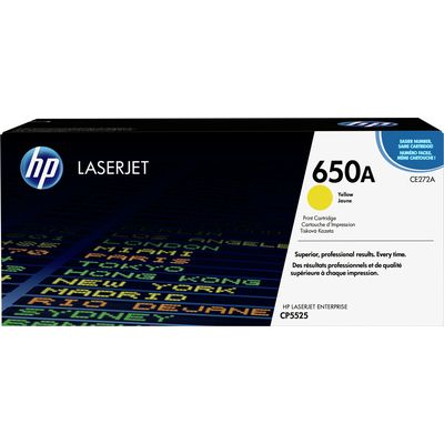 HP 650A (CE272A) - Jaune - Toner