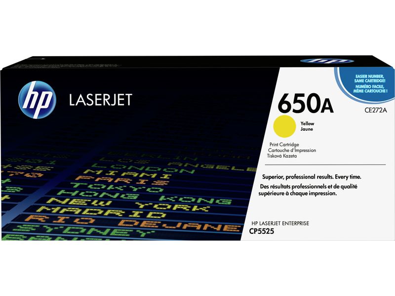 HP 650A (CE272A) Toner Geel