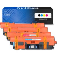 Toner compatible HP 122A (Q3960A) - 4 couleurs - Multipack