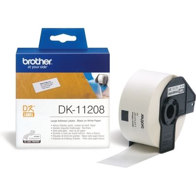 Brother DK-11208 - (38 mm x 90 mm) - Noir sur blanc - Étiquette