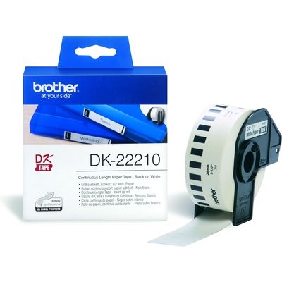 Brother DK-22210 - (29 mm) - Noir sur blanc - Étiquette