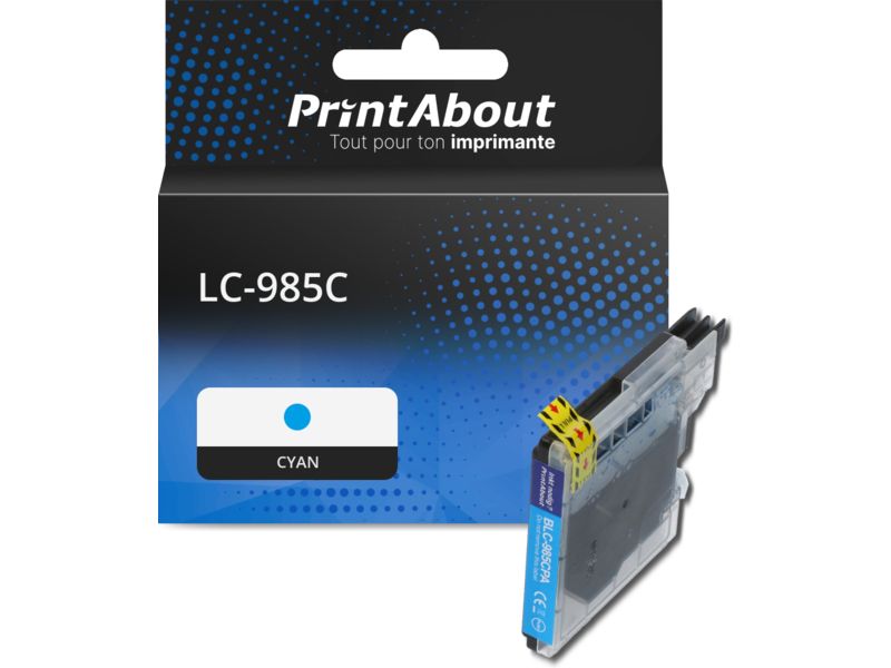 Cartouche compatible Brother LC-985C - Cyan