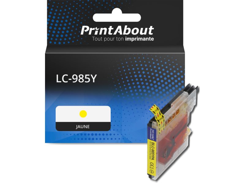 Cartouche compatible Brother LC-985Y - Jaune