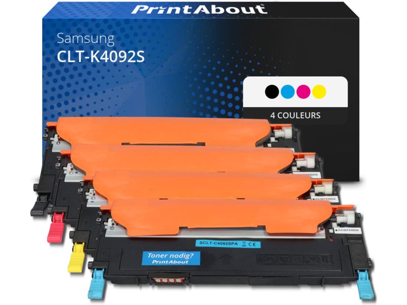 Toner compatible Samsung CLT-K4092S (SU138A) - 4 couleurs - Multipack