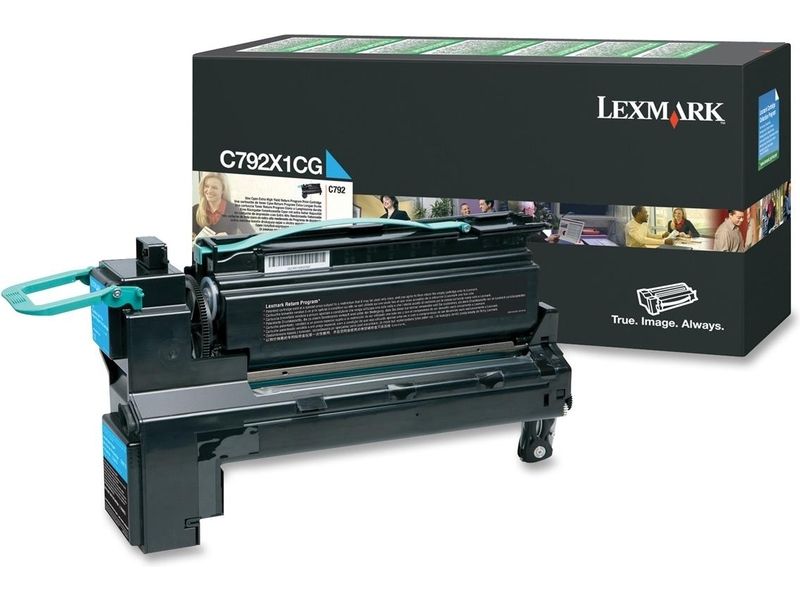 Lexmark C792X1CG Toner Cyaan Extra hoge capaciteit