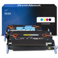 Toner compatible HP 503A (Q7581A) - 4 couleurs - Multipack