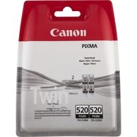 Cartouche d'encre Canon PGI-520BK2 Noir x2 - Multipack