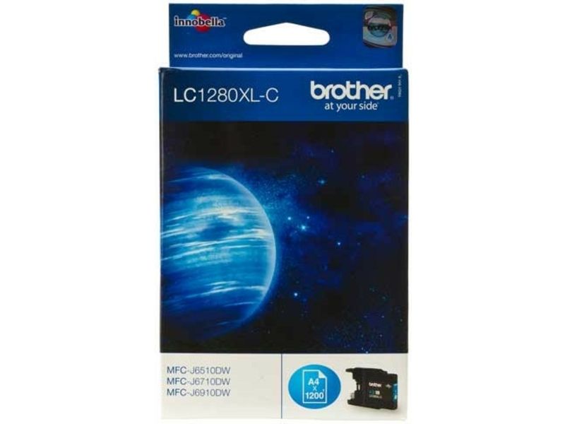 Brother LC-1280XLC Inktcartridge Cyaan Hoge capaciteit