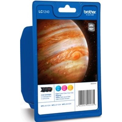 Brother LC-1240RBWBP - 3-couleurs - Cartouche d'encre - Multipack