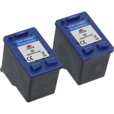 Cartouche compatible HP 57 (C6657AE) - 3-couleurs - Multipack