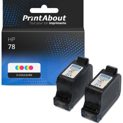 Cartouche compatible HP 78 (C6578A) - 3-couleurs - Multipack