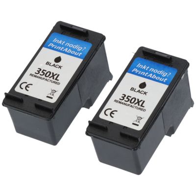 Cartouche compatible HP 350XL (CB336EE) - 2x Noir - Grande capacité - Multipack