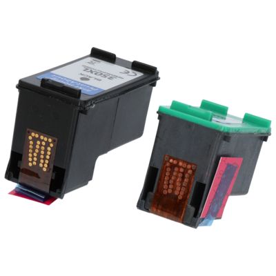 Cartouche compatible HP 350XL (SD412EE) - Noir + 3 couleurs - Grande capacité - Multipack