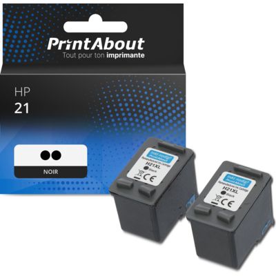 Cartouche compatible HP 21 (C9351AE) 2x Noir - Multipack