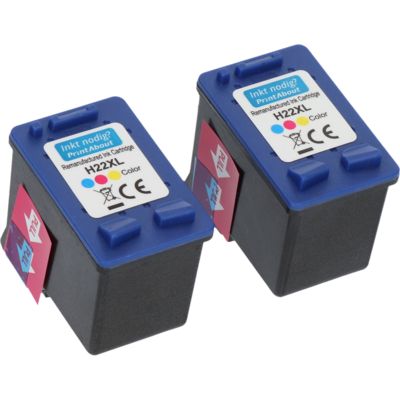 Cartouche compatible HP 22 (C9352AE) - 3-couleurs - Multipack