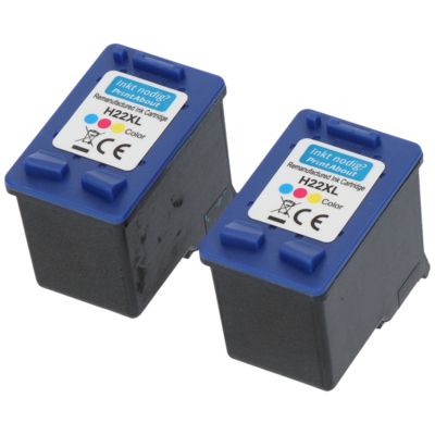 Cartouche compatible HP 22 (C9352AE) - 3-couleurs - Multipack