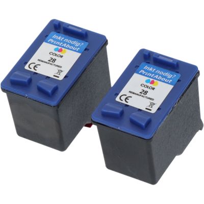 Cartouche compatible HP 28 (C8728A) - pack de 2 - 3 couleurs - Multipack
