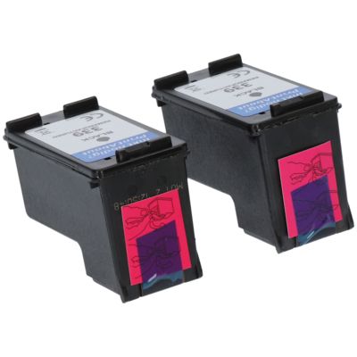 Cartouche compatible HP 339 (C9504EE) - pack de 2 - Noir - Multipack