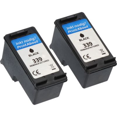 Cartouche compatible HP 339 (C9504EE) - pack de 2 - Noir - Multipack