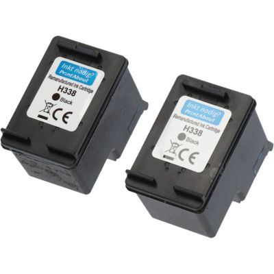Cartouche compatible HP 338 (CB331EE) - pack de 2 - Noir - Multipack