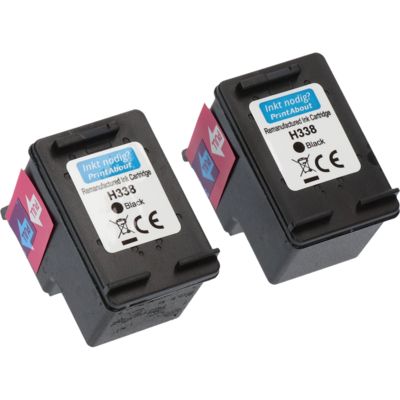 Cartouche compatible HP 338 (CB331EE) - pack de 2 - Noir - Multipack