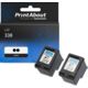 Cartouche compatible HP 338 (CB331EE) - pack de 2 - Noir - Multipack